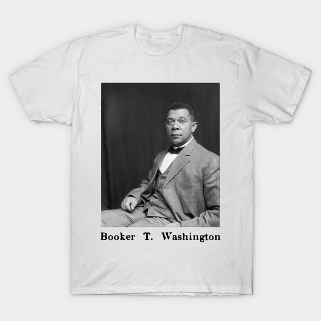 Booker T. Washington Portrait T-Shirt by Soriagk